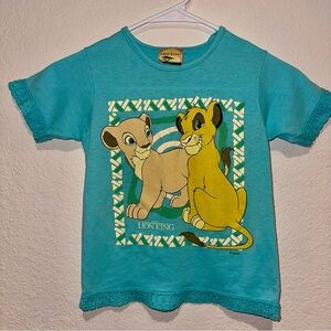 Vintage Disneys Lion King Simba and Napa Graphic T Shirt Size 5/6